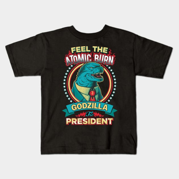 Feel the Atomic Burn Kids T-Shirt by DCLawrenceUK